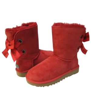 UGG Red Winter Boots with Bows